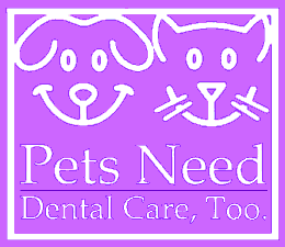 Pets Need dental Care Too logo purple