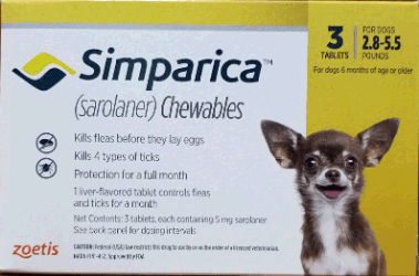 Simparica flea product