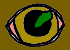 A scrape on the eye surface will take up green stain