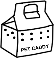 graphic of cardboard pet carrier graphic of cardboard pet carrier